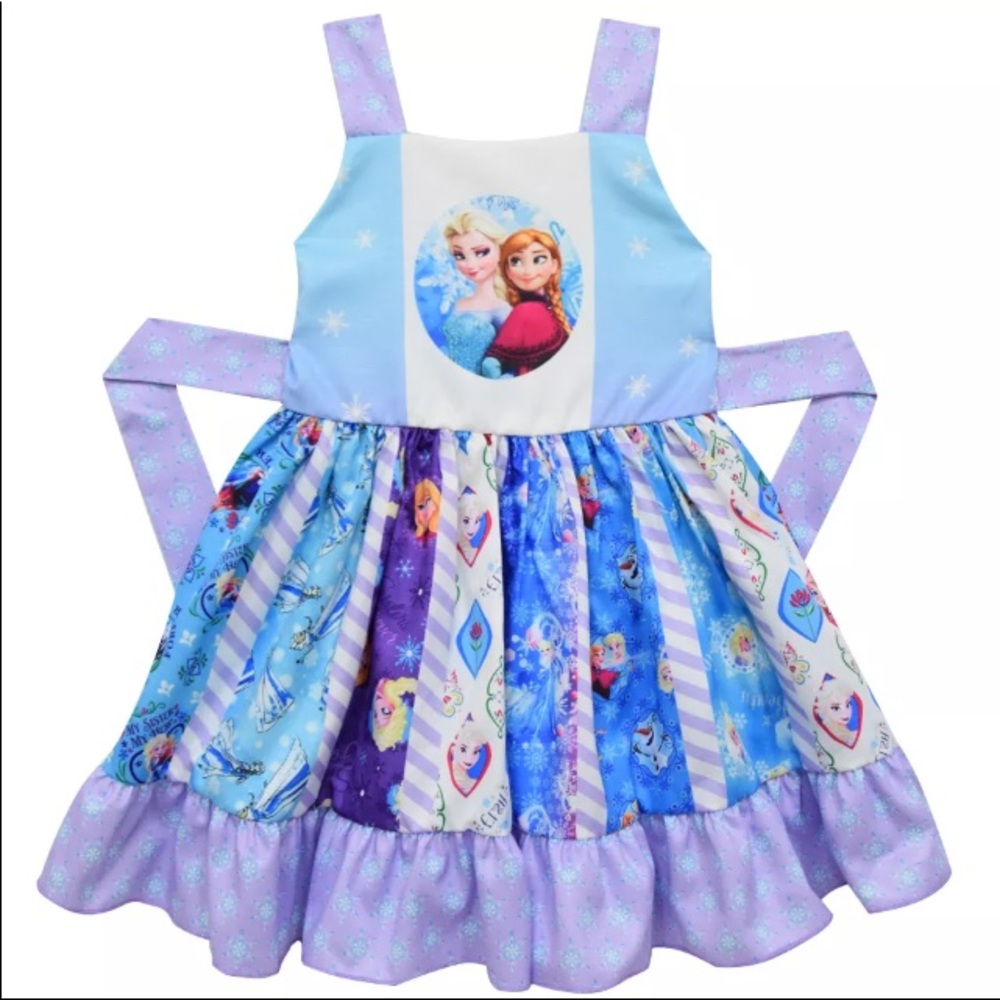 Frozen Elsa cute Anna twirl dress